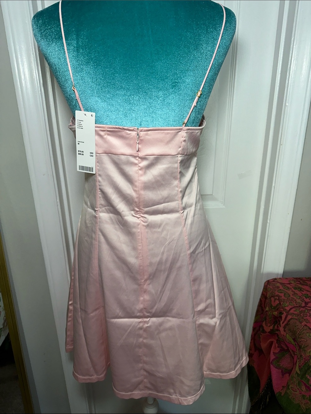 Urban Outfitters Pink Satin Mini Dress - Picture 3 of 3